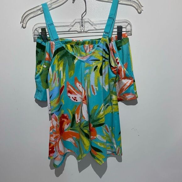 Lilac & London Womens Multicolor 2 Piece Tank Top & Shorts Sleepwear Set XS NWT - Picture 1 of 9